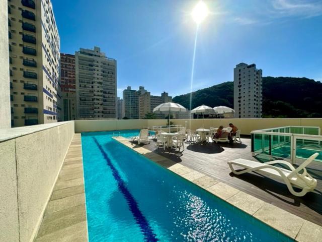 Apto Com Varanda Gourmet E Piscina Apartment Guaruja Exterior photo